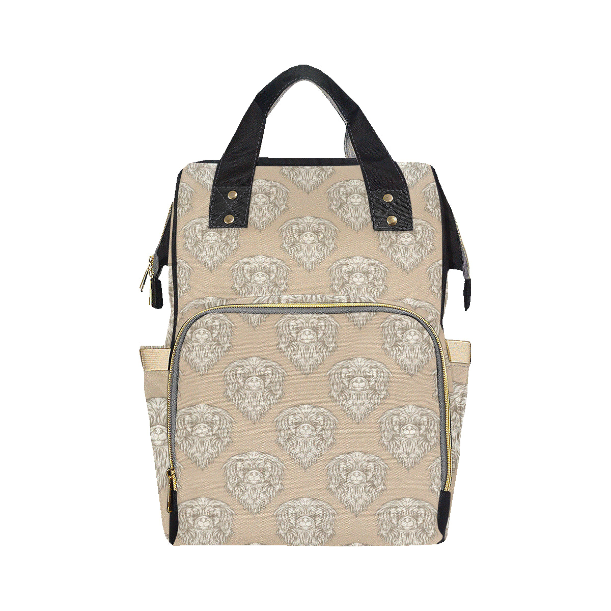 Pekingese Pattern Print Design A01 Diaper Bag Backpack