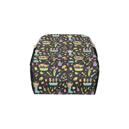 Gardening Pattern Print Design G03 Diaper Bag Backpack