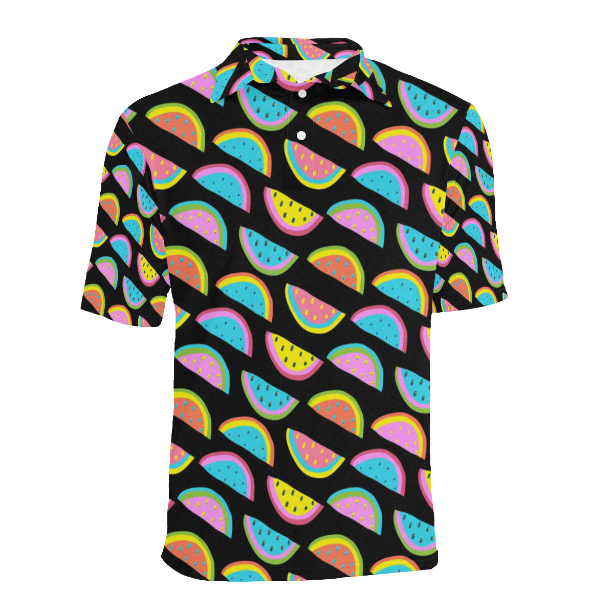 Watermelon Pattern Print Design WM08 Men Polo Shirt