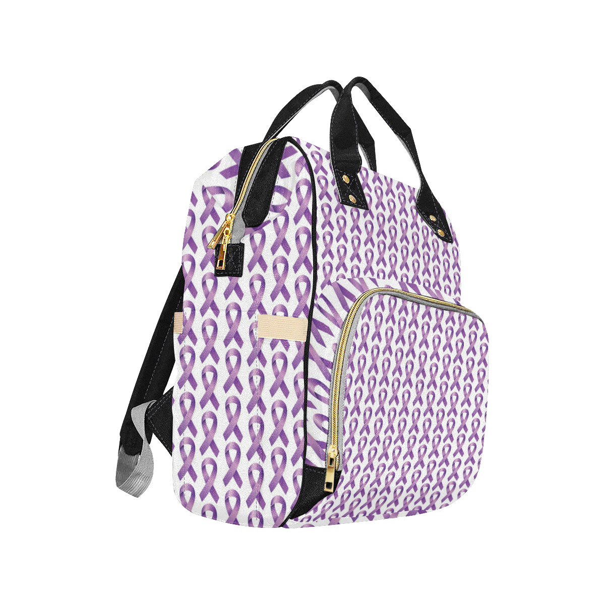Pancreatic cancer Pattern Print Design A01 Diaper Bag Backpack