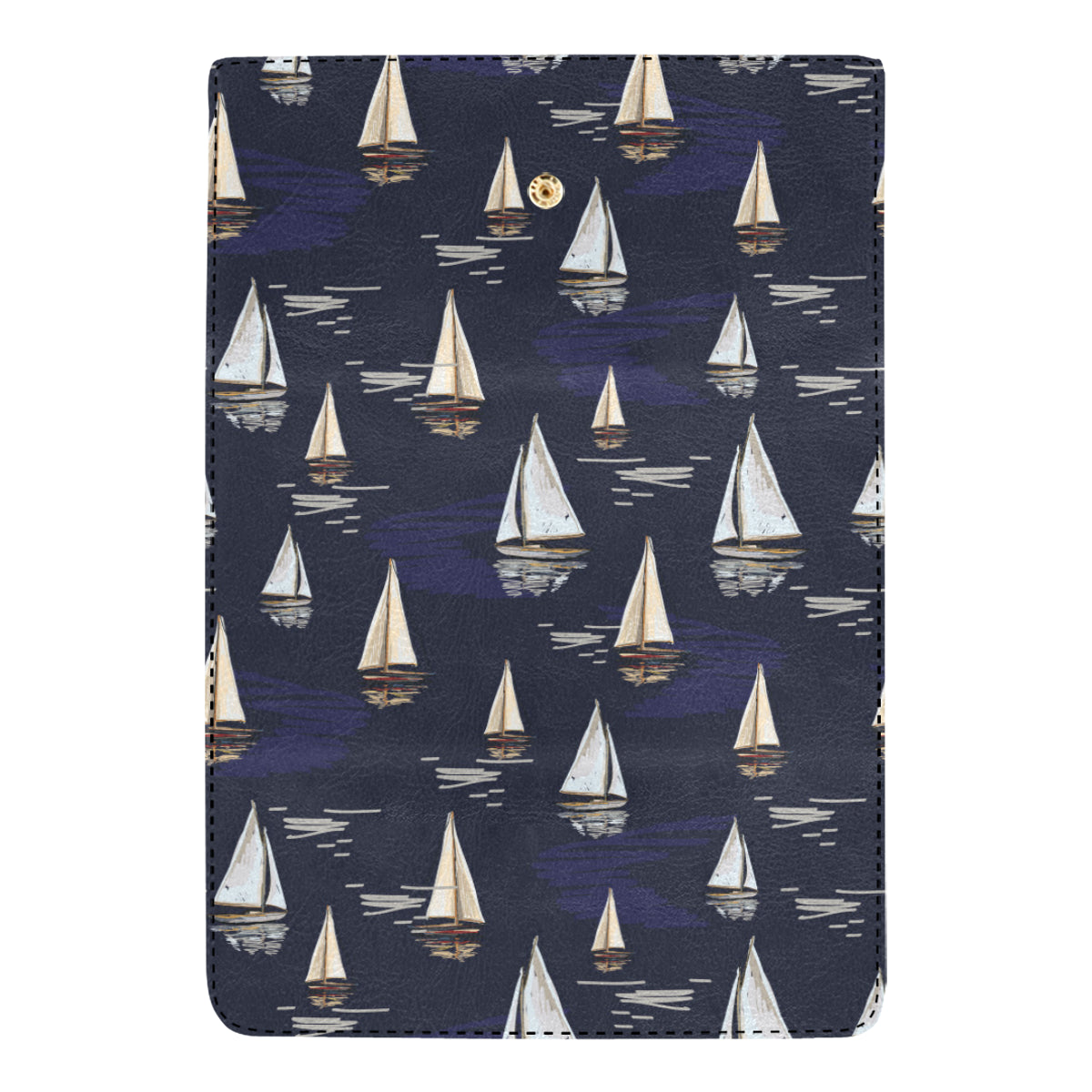 Sailing Ships Pattern Print Design A05 Women's Trifold Wallet