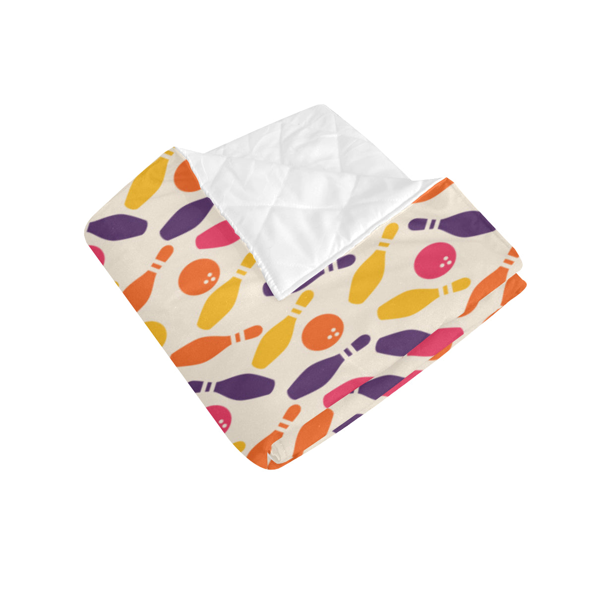Bowling Pattern Print Design 06 Premium Quilt