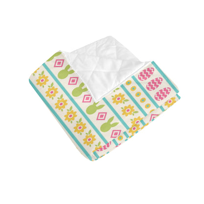 Easter Eggs Pattern Print Design RB016 Premium Quilt