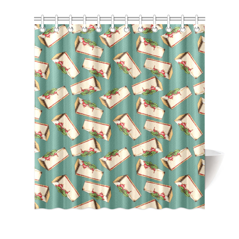 Cheesecake Pattern Print Design CK02 Shower Curtain
