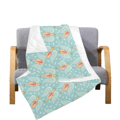 Angel Pattern Print Design 01 Premium Quilt