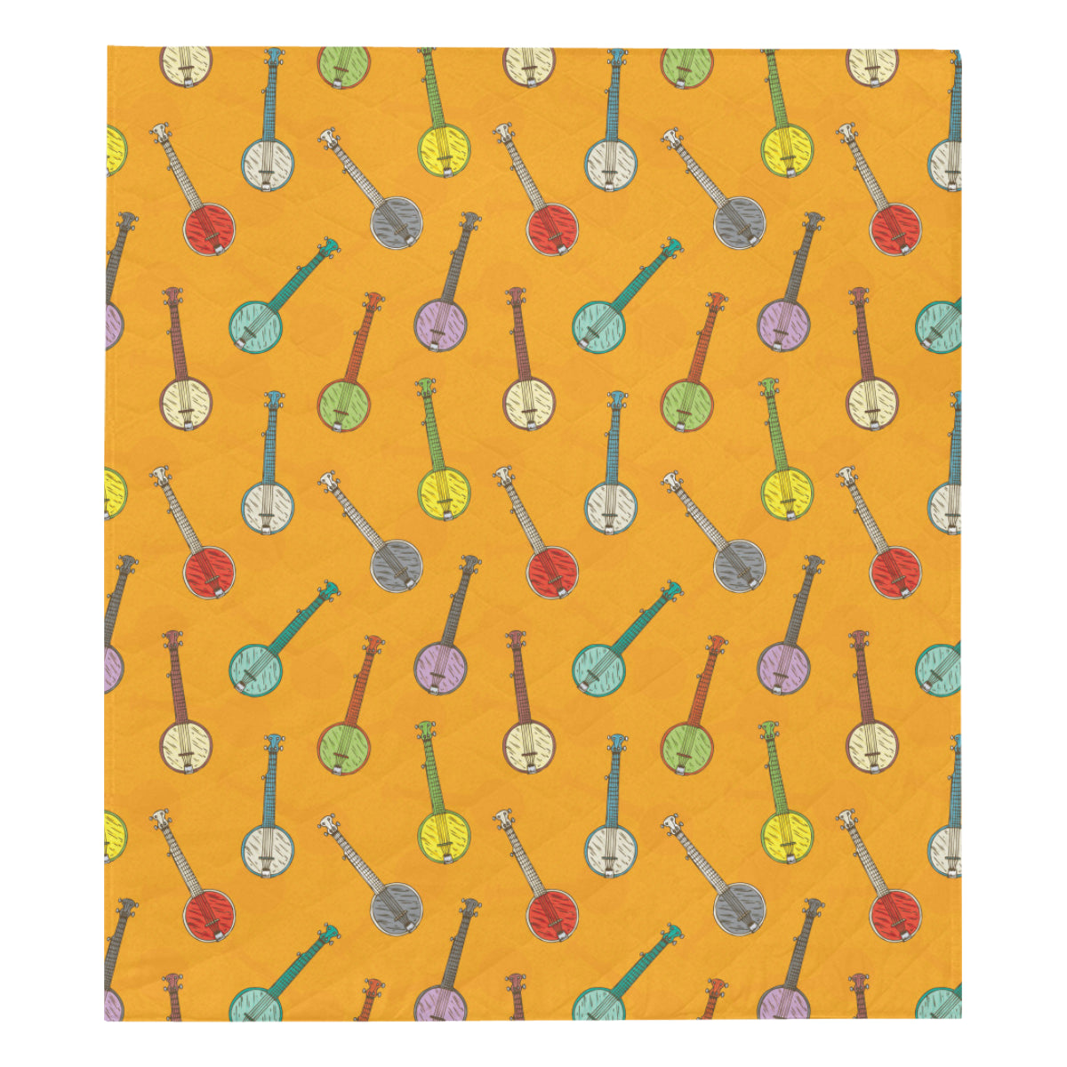 Banjo Pattern Print Design 02 Premium Quilt