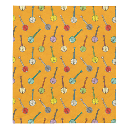 Banjo Pattern Print Design 02 Premium Quilt