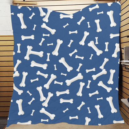 Dog Bone Pattern Print Design 03 Premium Quilt
