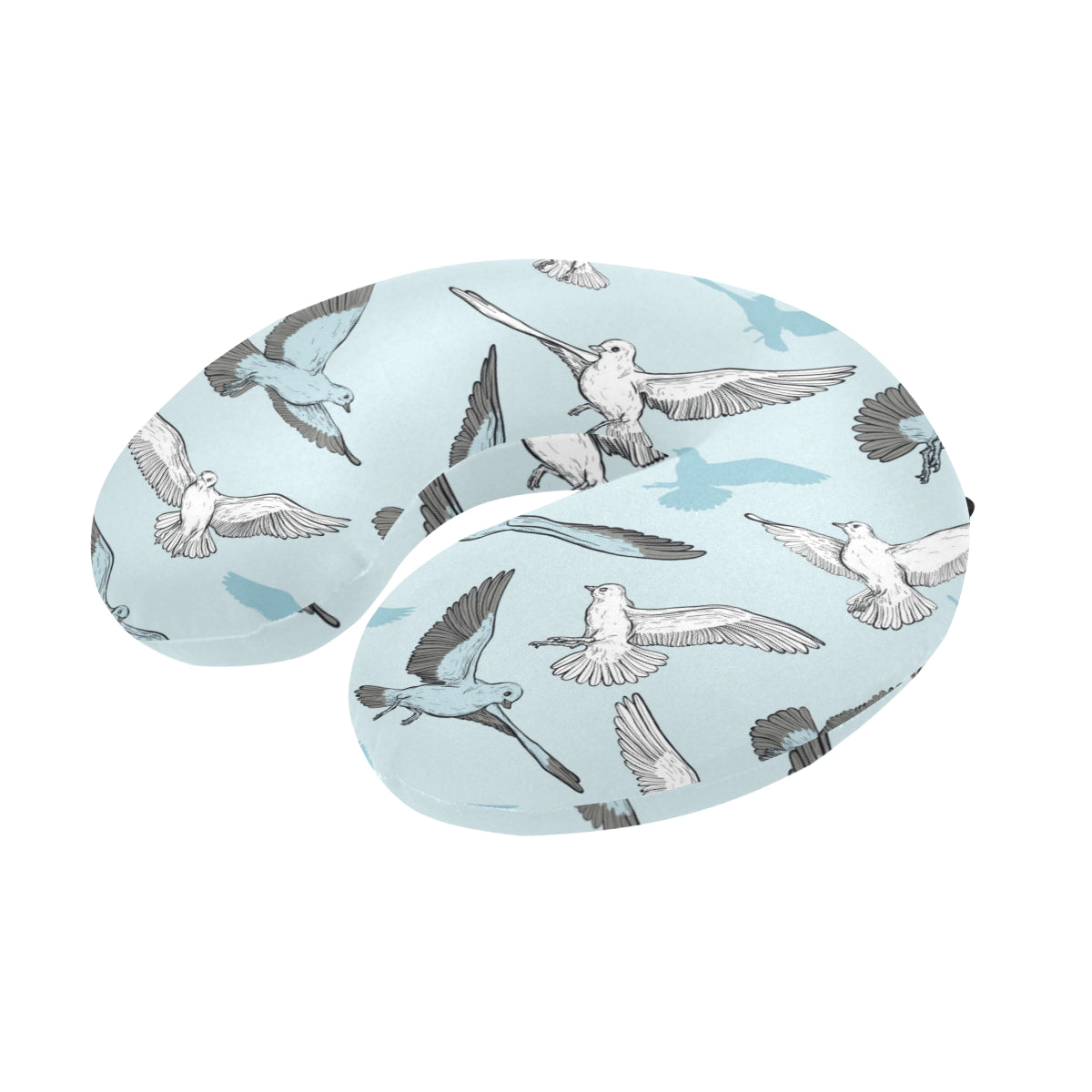 Pigeon Pattern Print Design 03 U-Shaped Travel Neck Pillow