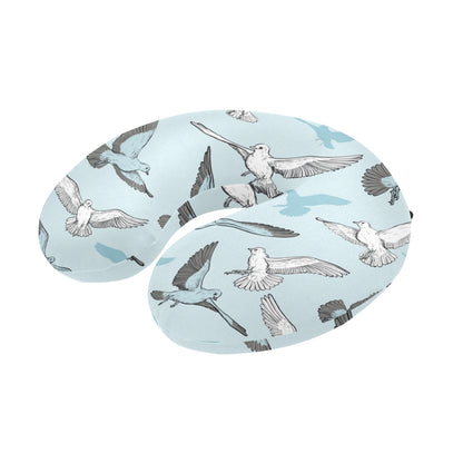 Pigeon Pattern Print Design 03 U-Shaped Travel Neck Pillow