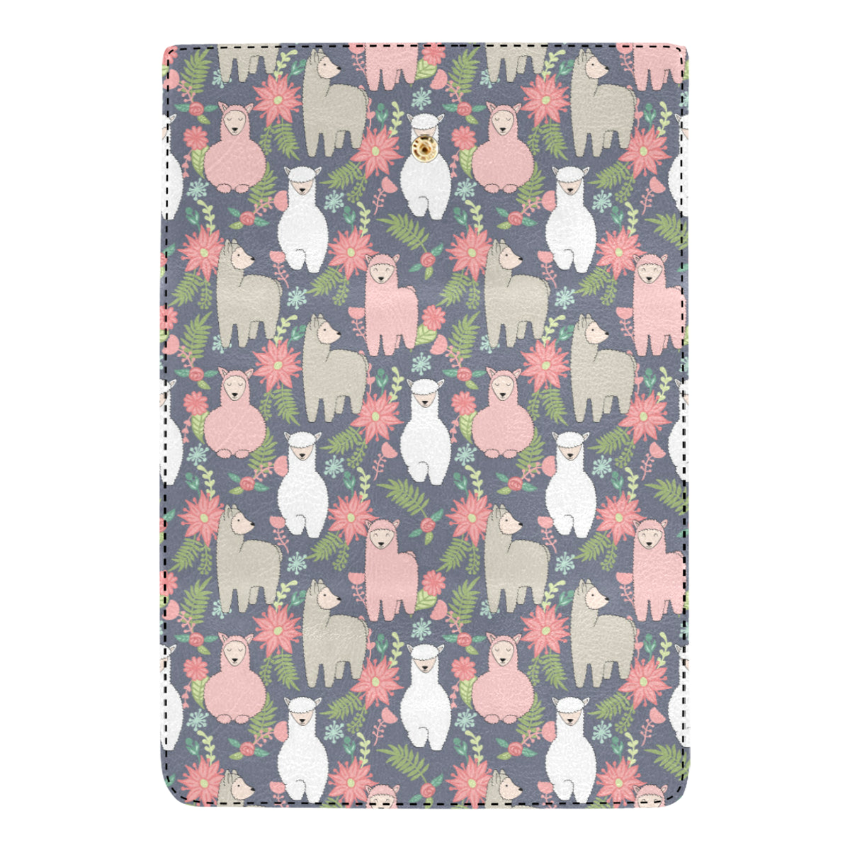 Alpaca Pattern Print Design 03 Women's Trifold Wallet