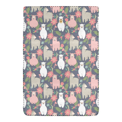 Alpaca Pattern Print Design 03 Women's Trifold Wallet