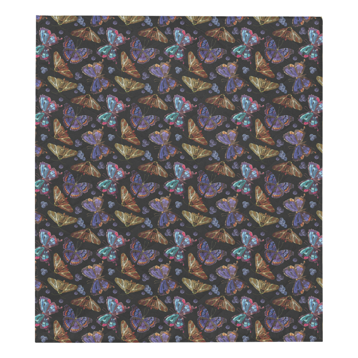 Butterfly Pattern Print Design 013 Premium Quilt