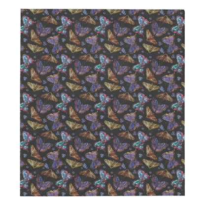 Butterfly Pattern Print Design 013 Premium Quilt
