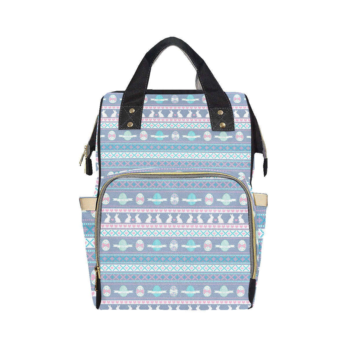 Easter Eggs Pattern Print Design RB013 Diaper Bag Backpack