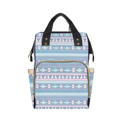 Easter Eggs Pattern Print Design RB013 Diaper Bag Backpack