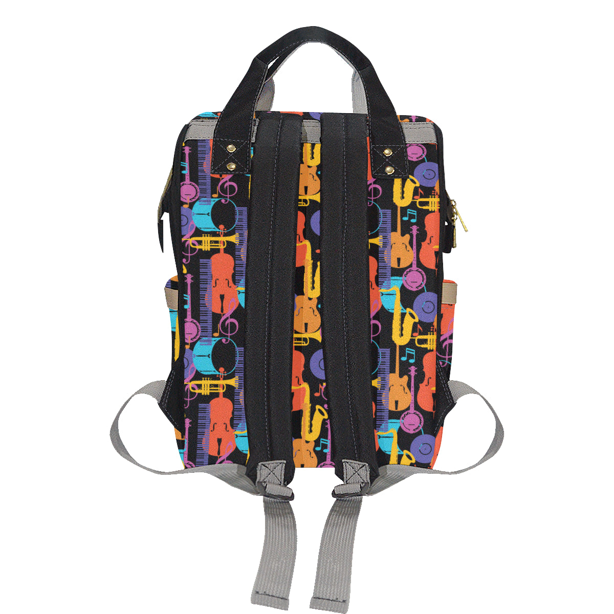 Jazz Pattern Print Design 03 Diaper Bag Backpack