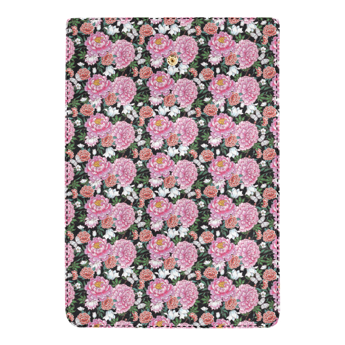 Dahlia Pattern Print Design 02 Women's Trifold Wallet