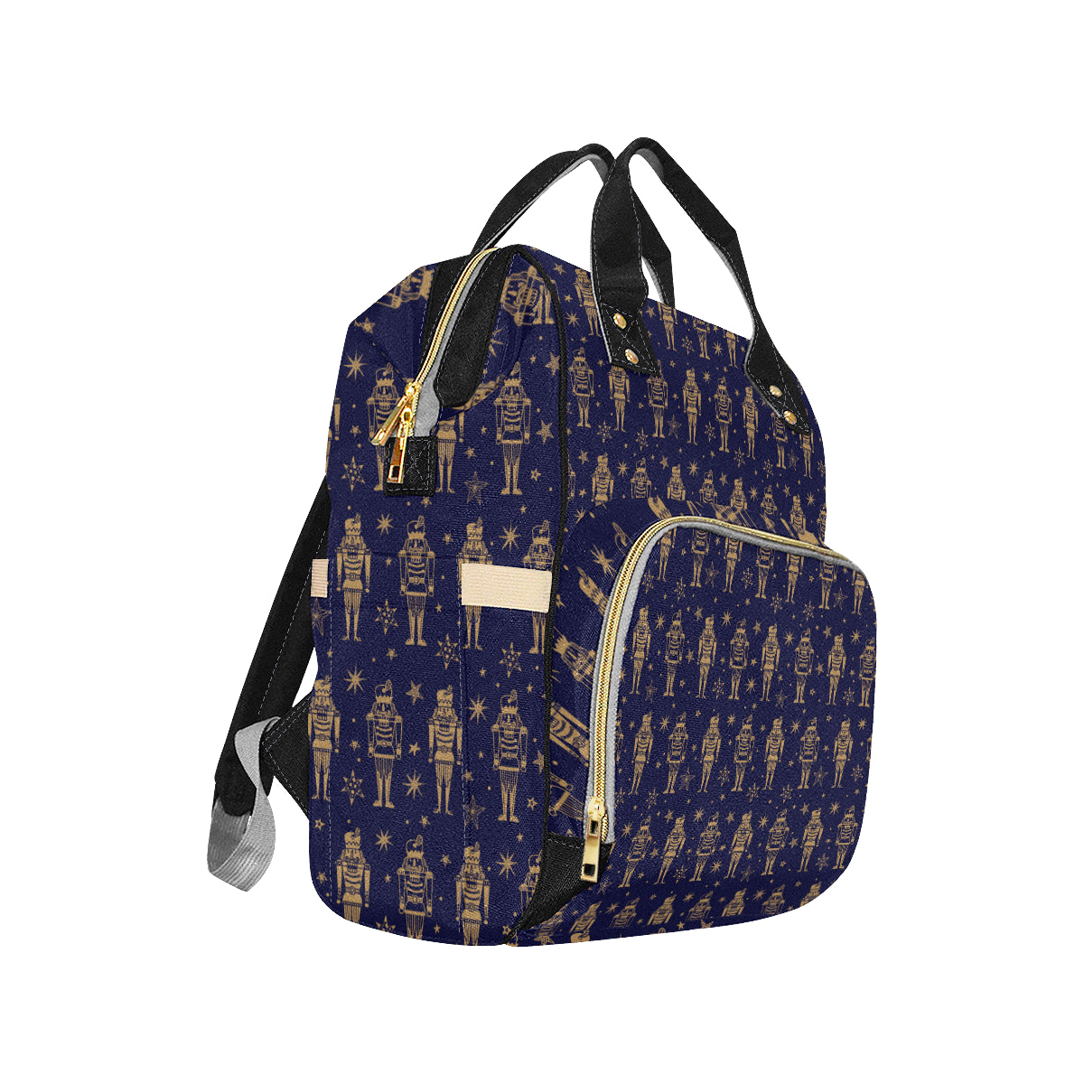 Nutcracker Pattern Print Design A05 Diaper Bag Backpack