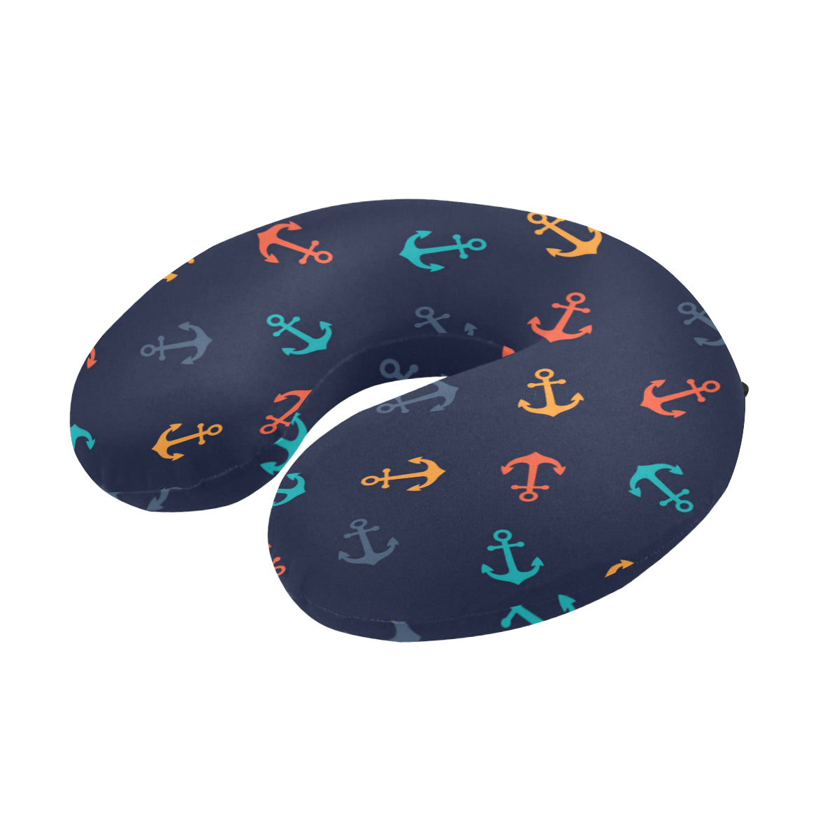 Anchor Pattern Print Design 05 U-Shaped Travel Neck Pillow