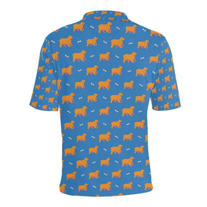 Cocker Pattern Print Design 04 Men Polo Shirt