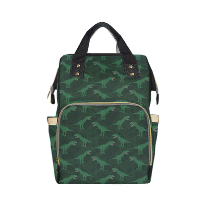 T Rex Pattern Print Design A06 Diaper Bag Backpack