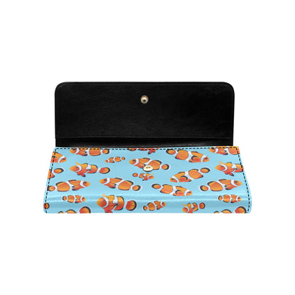 Clownfish Pattern Print Design 01 Women's Trifold Wallet