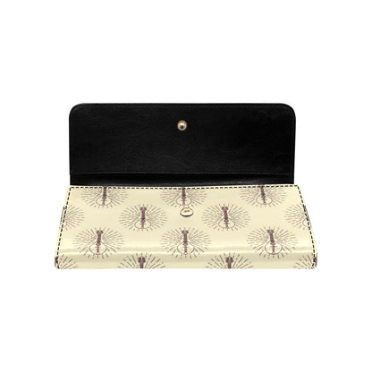 Mandolin Pattern Print Design 02 Women's Trifold Wallet