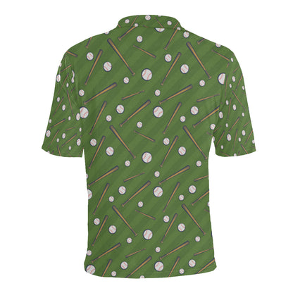Baseball Pattern Print Design 02 Men Polo Shirt