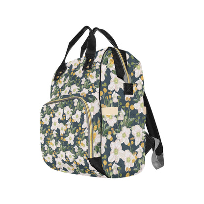 Anemone Pattern Print Design AM04 Diaper Bag Backpack