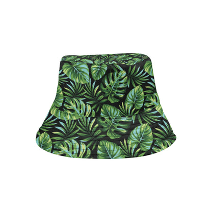 Palm Leaves Pattern Print Design PL013 Unisex Bucket Hat