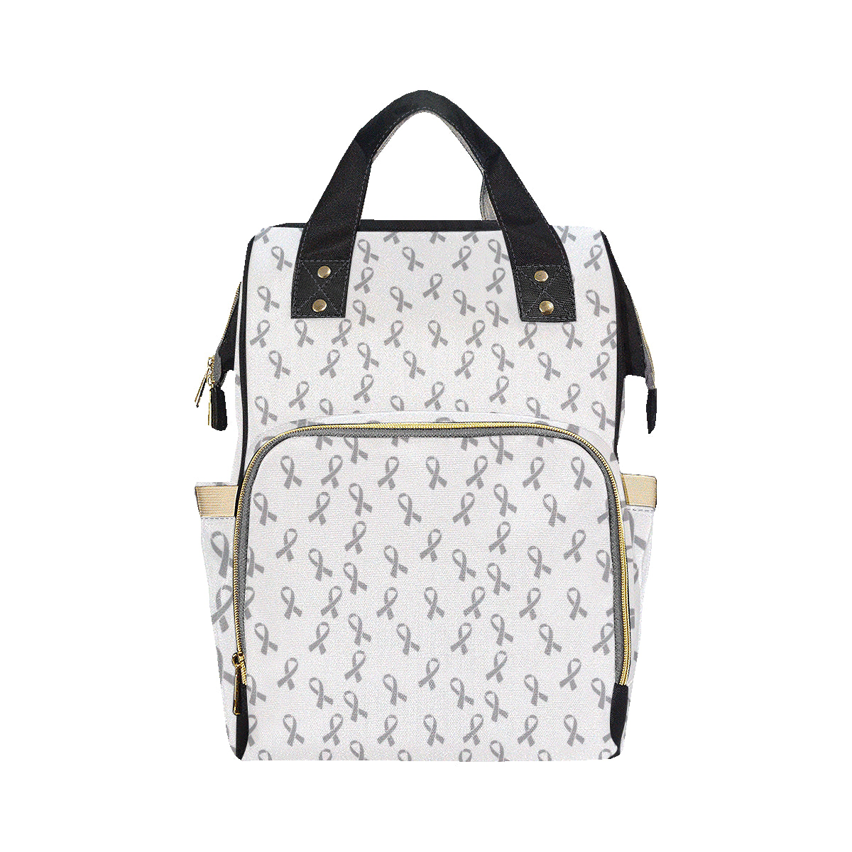 Brain cancer Pattern Print Design 01 Diaper Bag Backpack