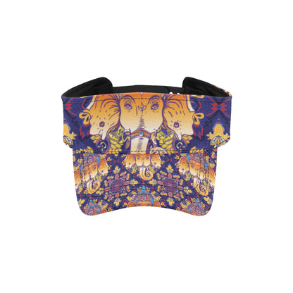 Ganesha Pattern Print Design 01 Unisex Sun Visor