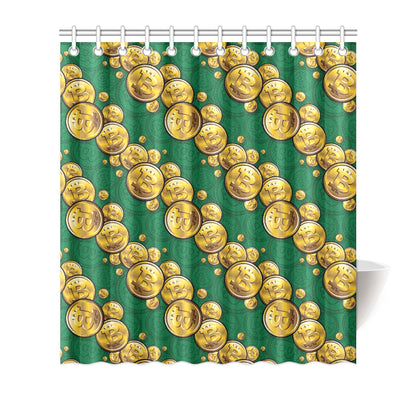 Bitcoin Pattern Print Design DO02 Shower Curtain