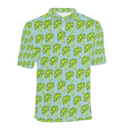 Broccoli Pattern Print Design 02 Men Polo Shirt