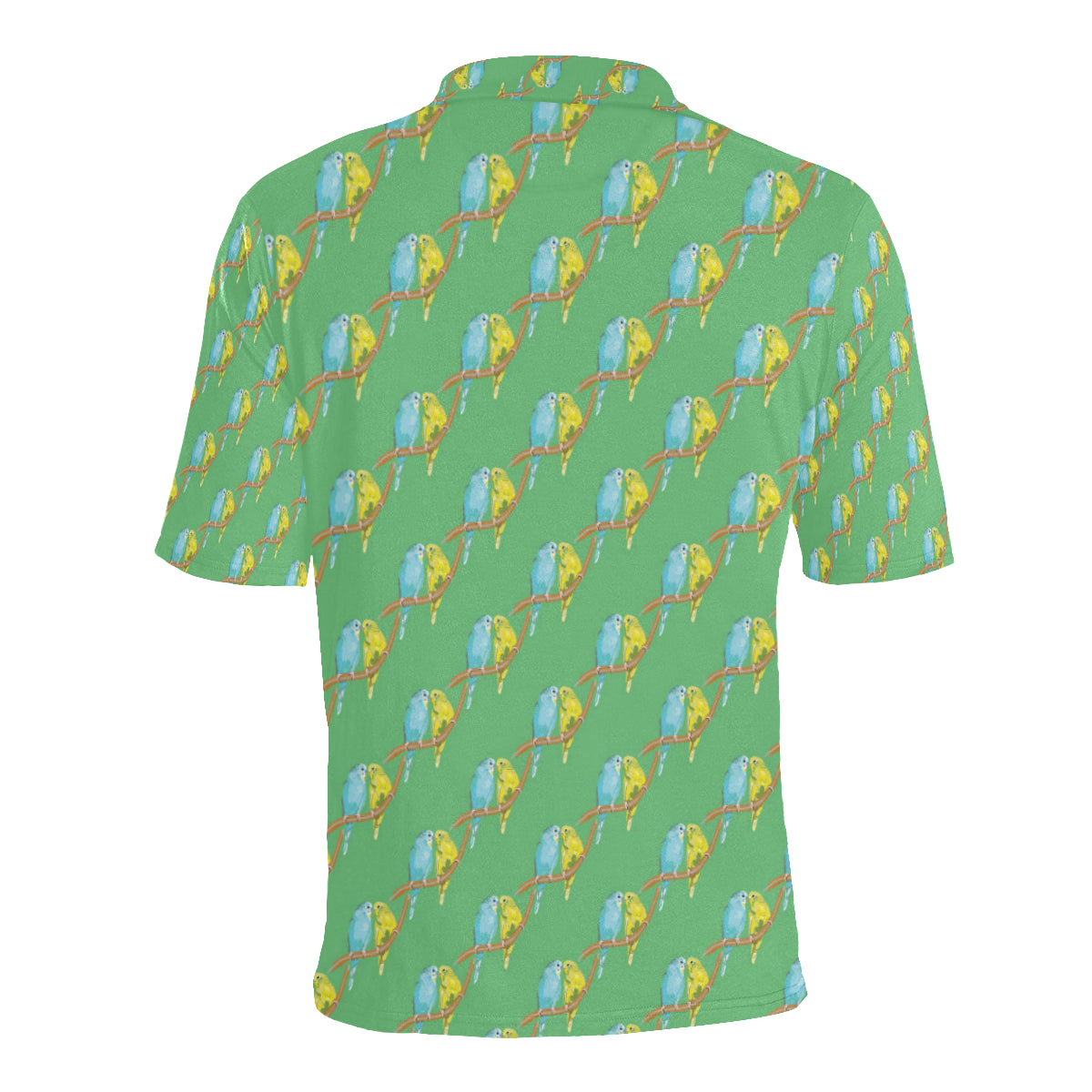 Budgerigar Pattern Print Design 01 Men Polo Shirt