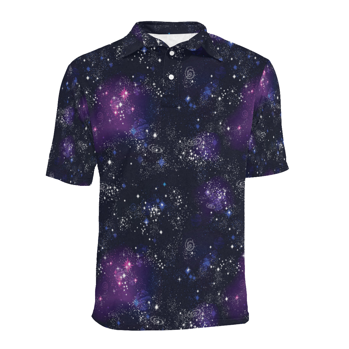 Cosmic Pattern Print Design 03 Men Polo Shirt