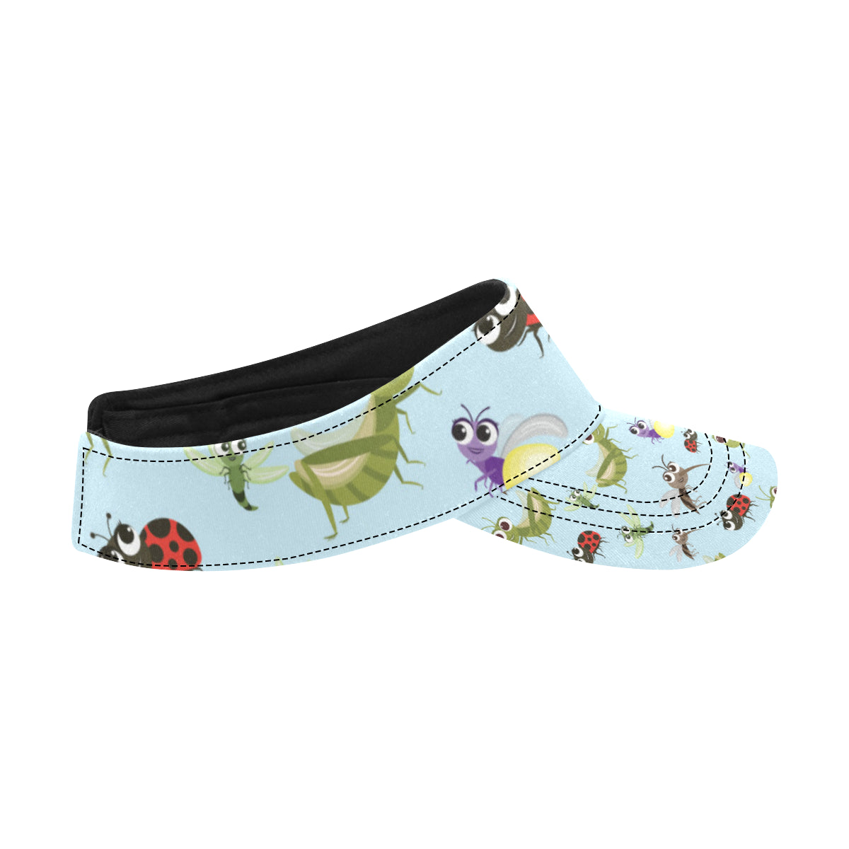 Ladybug Pattern Print Design 01 Unisex Sun Visor