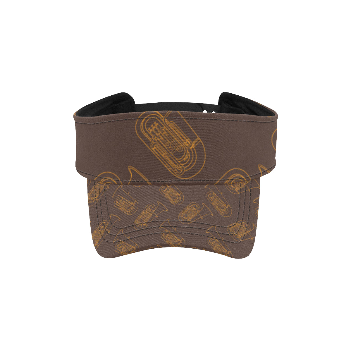 Tuba Pattern Print Design 02 Unisex Sun Visor