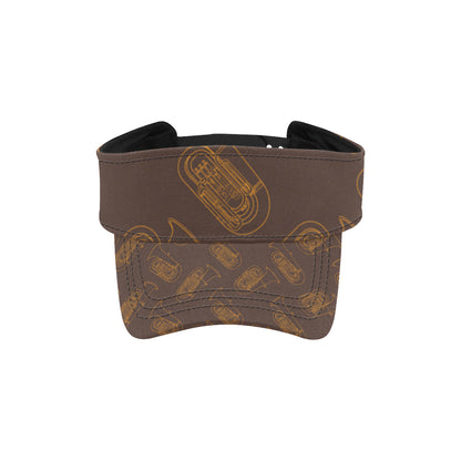 Tuba Pattern Print Design 02 Unisex Sun Visor