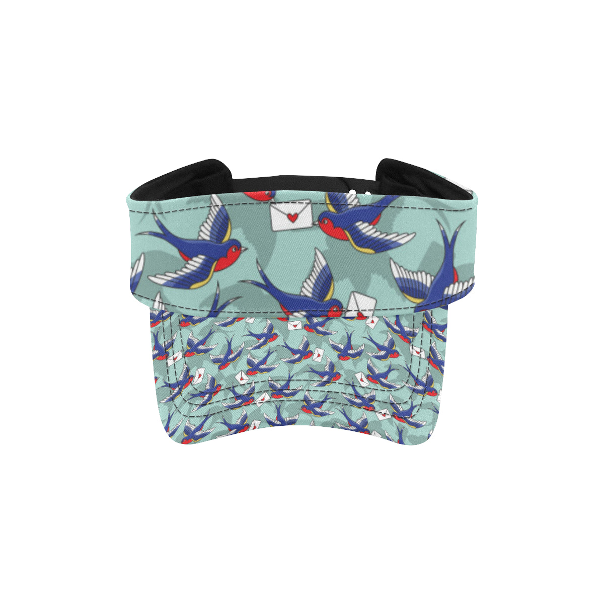 Swallow Bird Pattern Print Design 02 Unisex Sun Visor