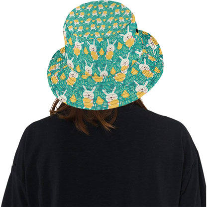 Easter Eggs Pattern Print Design RB02 Unisex Bucket Hat