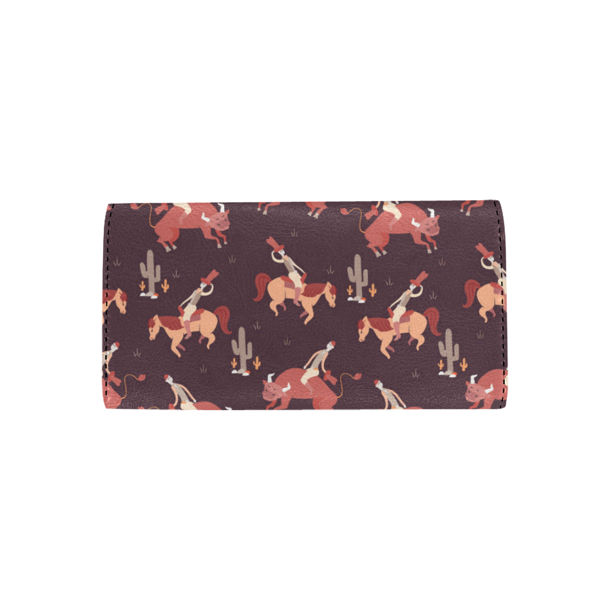 Rodeo Pattern Print Design A01 Women's Trifold Wallet