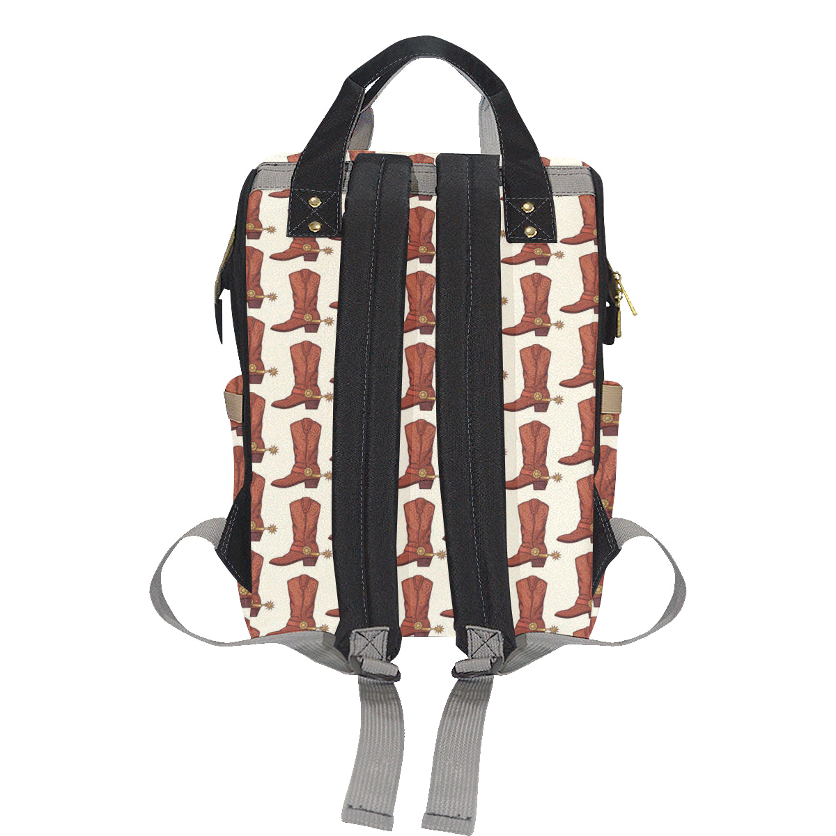 Cowboy Pattern Print Design 06 Diaper Bag Backpack