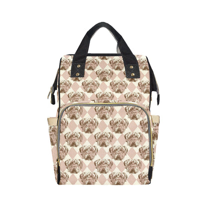 Mastiffs Pattern Print Design 01 Diaper Bag Backpack
