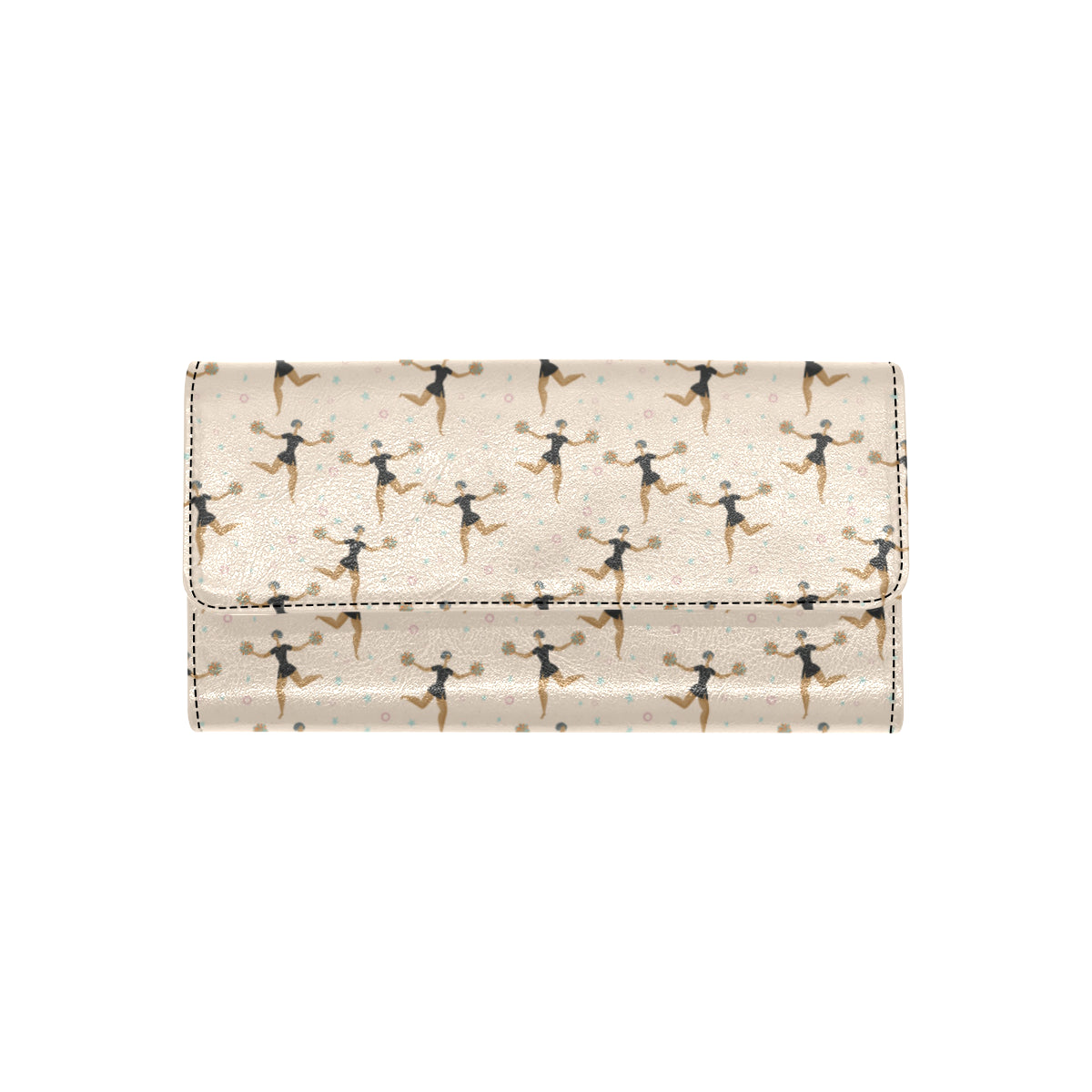 Cheerleader Pattern Print Design 03 Women's Trifold Wallet