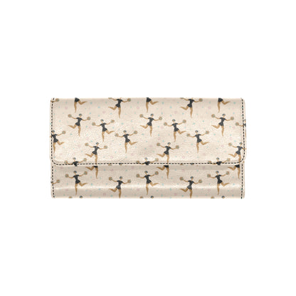 Cheerleader Pattern Print Design 03 Women's Trifold Wallet