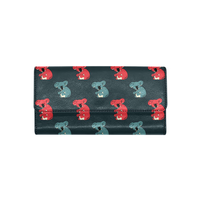 Koala Pattern Print Design 02 Women's Trifold Wallet