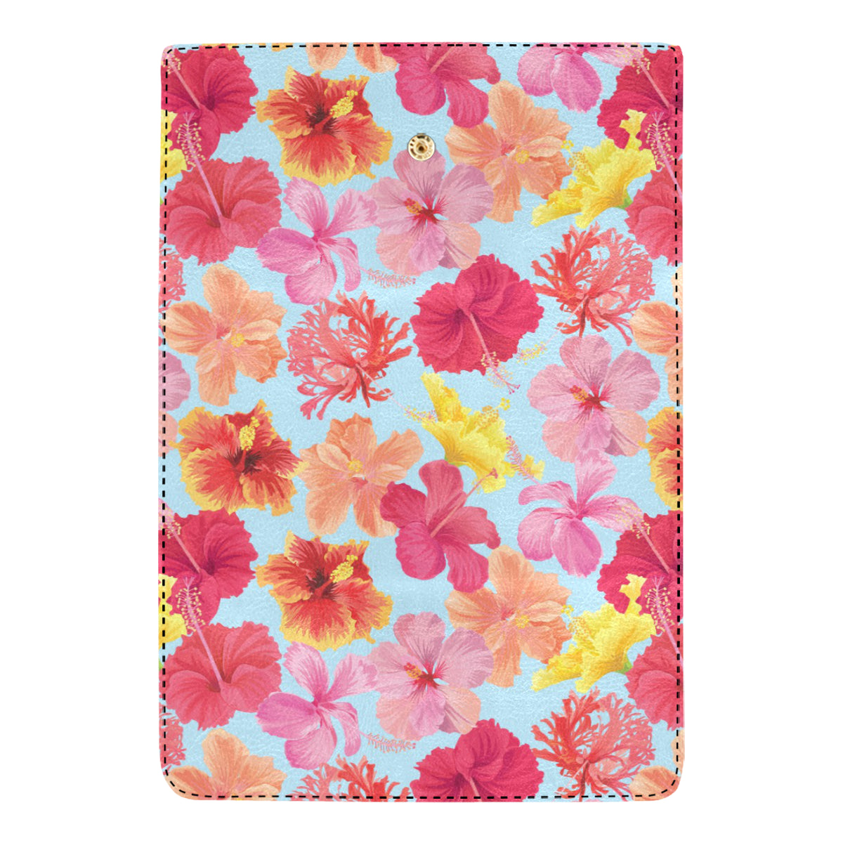 Hibiscus Pattern Print Design HB020 Women's Trifold Wallet