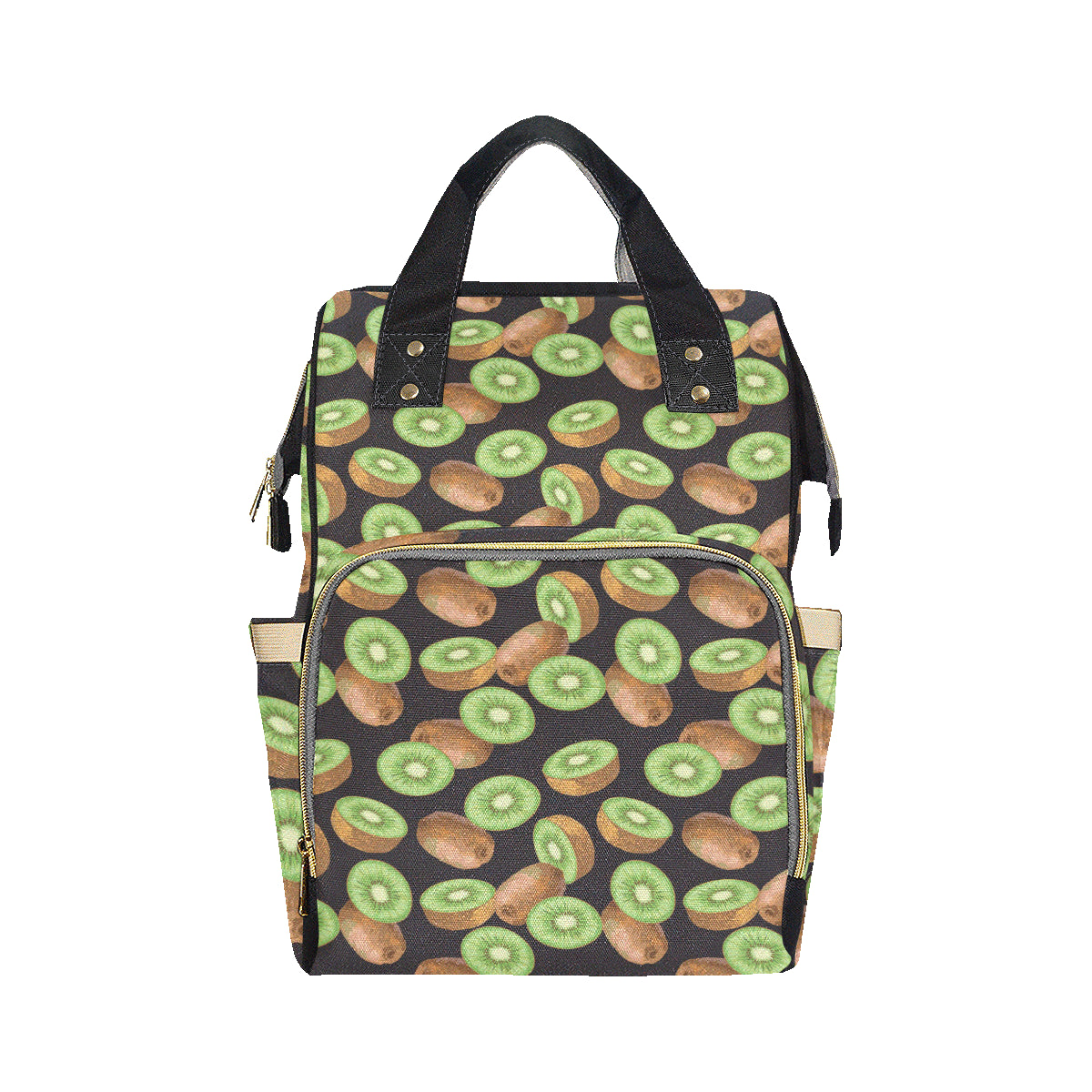 Kiwi Pattern Print Design KW03 Diaper Bag Backpack